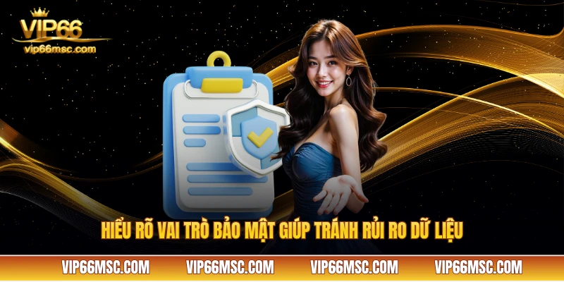 Hiểu rõ vai trò bảo mật giúp tránh rủi ro dữ liệu