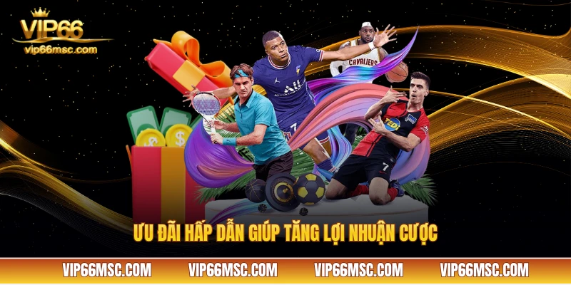 Ưu đãi hấp dẫn giúp tăng lợi nhuận cược